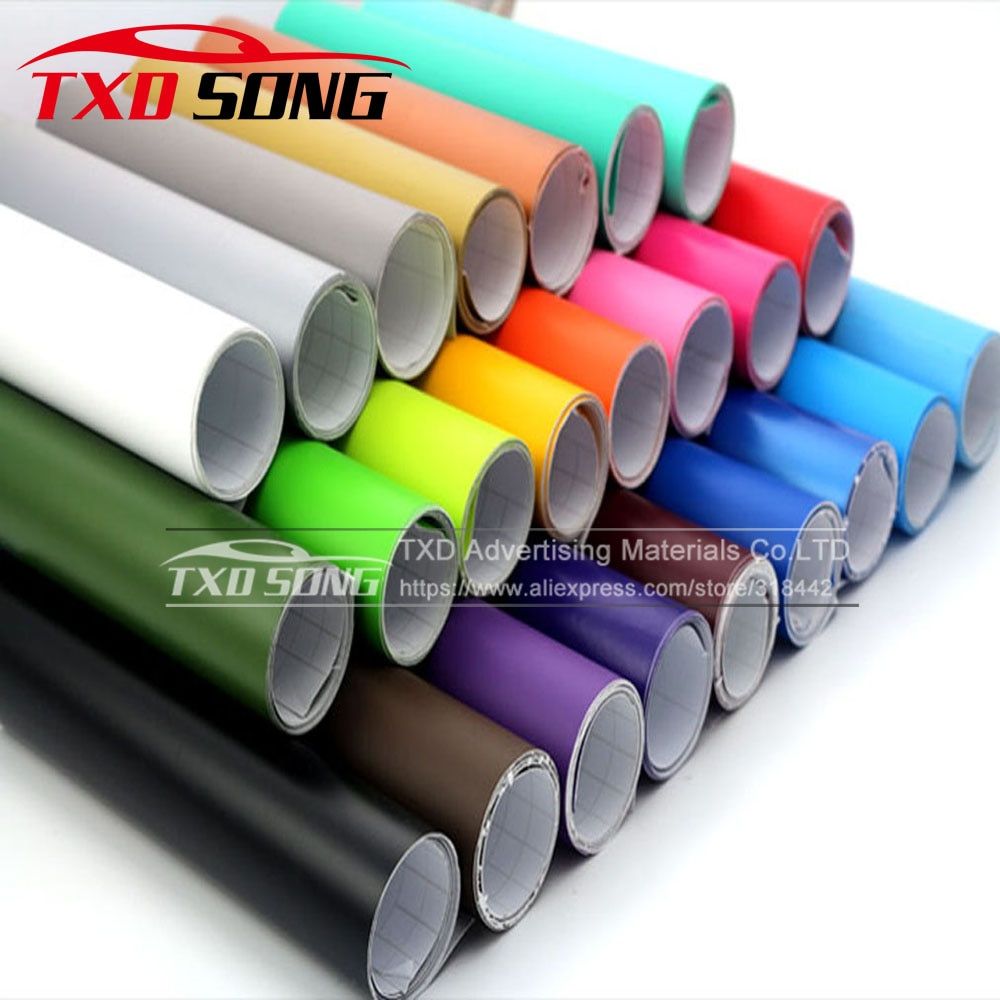 Premium Matt Matte Car Auto Body Sticker Decal Self Adhesive Wrapping Vinyl Wrap Sheet Film Matt Vinyl Car wrapping film