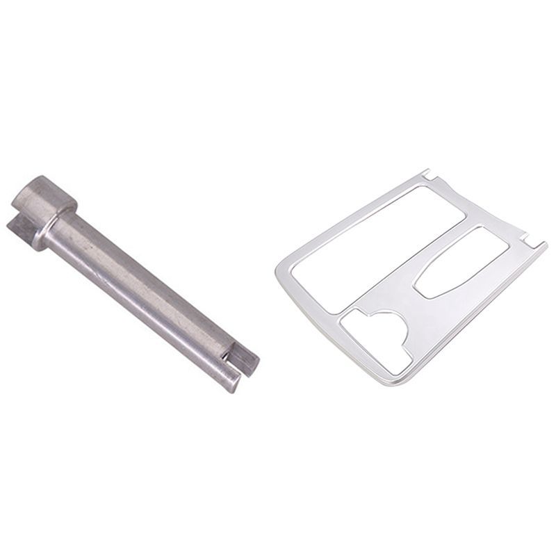Car Abs Central Console Cup Holder Frame Trim Silver with Knob Command Controller Repair Kit