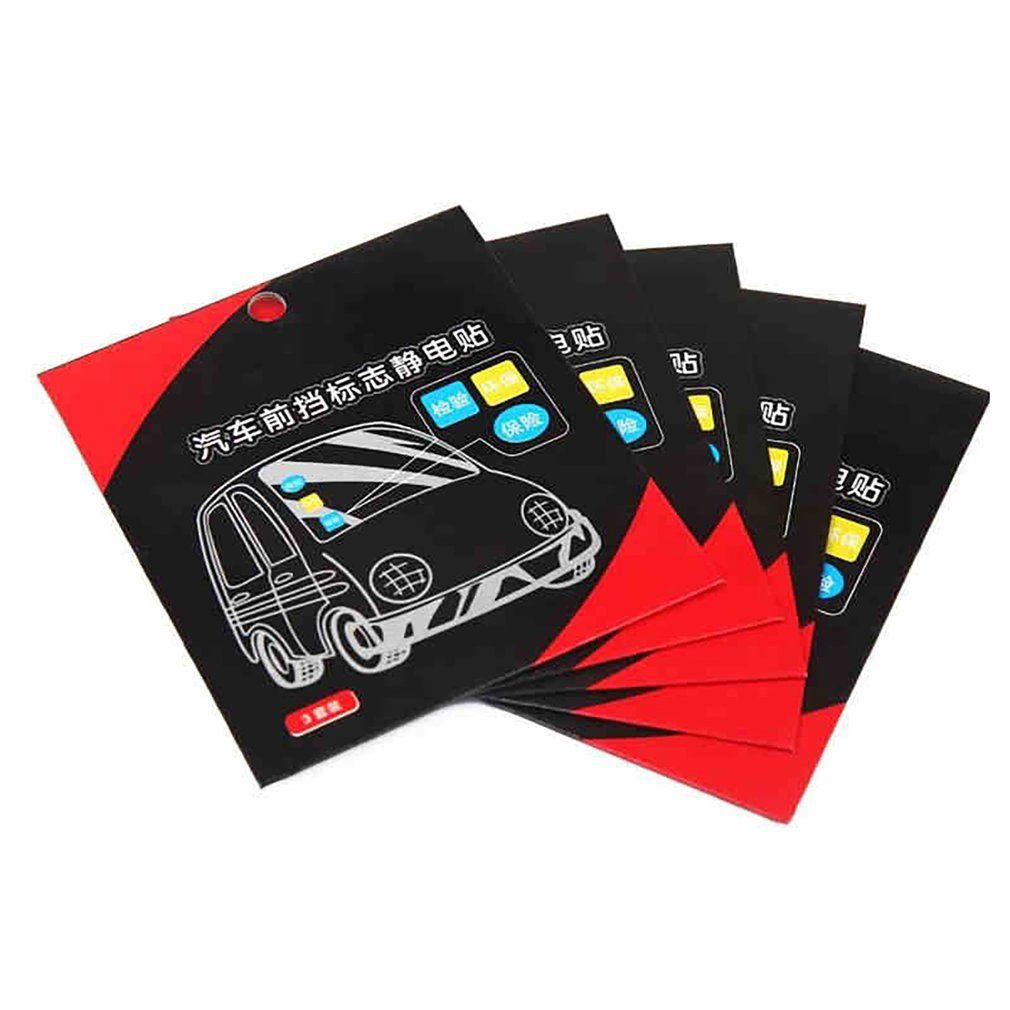 Annual Post Car Sticker Auto Window Signal Clear Cling Static Film Green