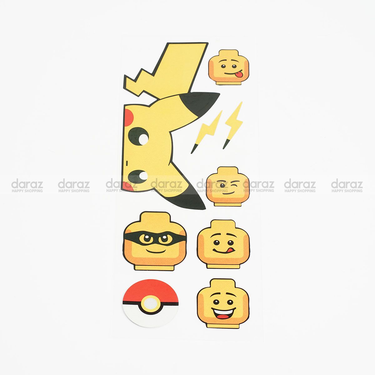 Pokemon Combo Pack Two Sticker for Mobile Car Motorcycle Cycle Mirror Laptop