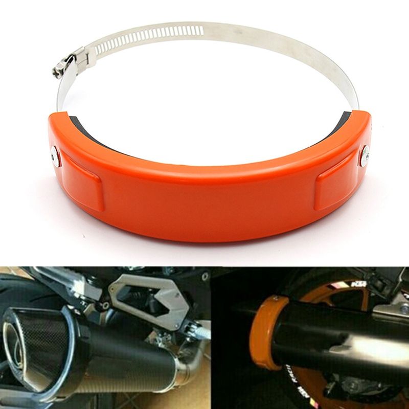 Motorcycle Exhaust Protector Ring 100mm-160mm Can Cover Exhaust Guard Cover
