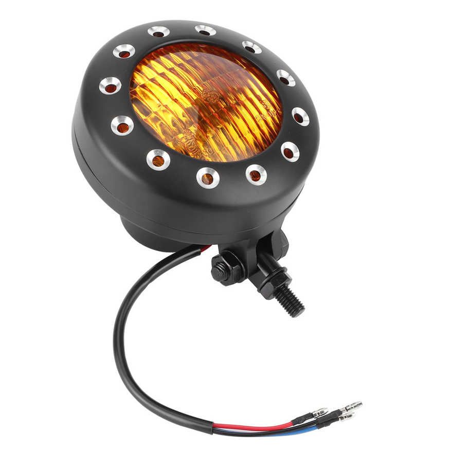 Head Lamp 55W 12V Vintage Headlight 4200K High Brightness Universal for Motorcycle Modification