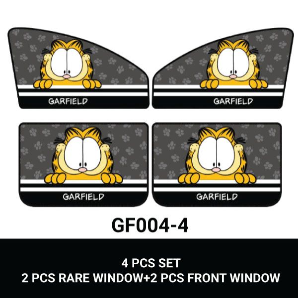 Magnetic Universal Car window Shade / Sun Protector/ Cartain Garfield Series