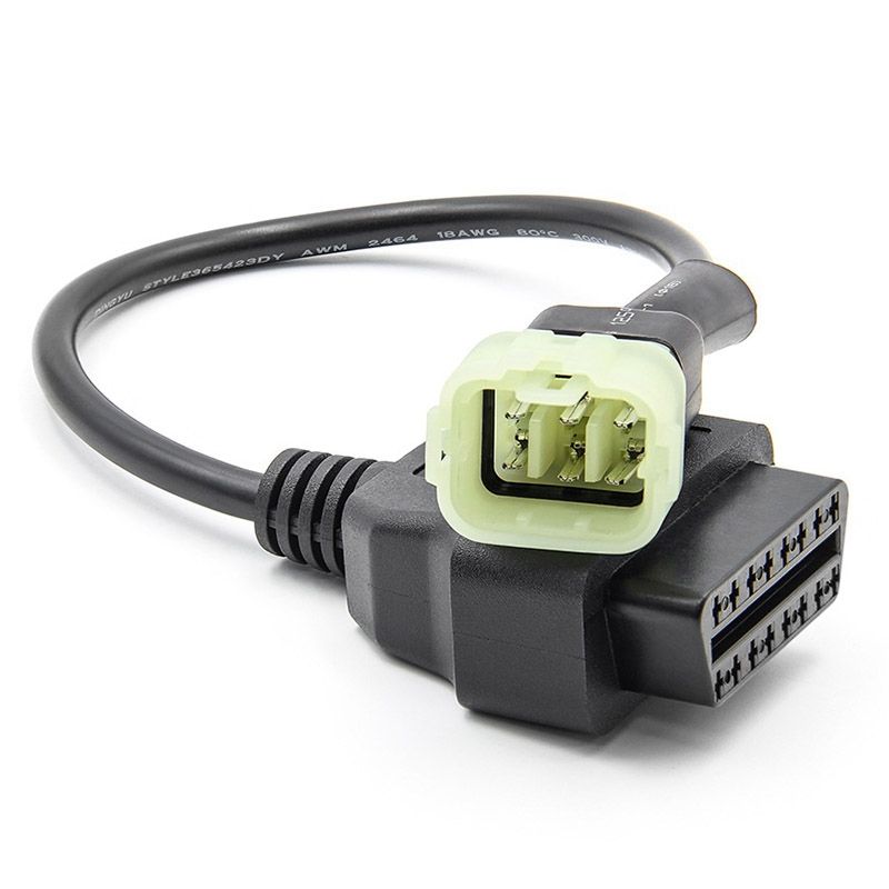 6 Pin to 16 Pin Adapter Cable OBD2 Engine Fault Diagnosis and Detector Connector Cable for KTM 1190 690