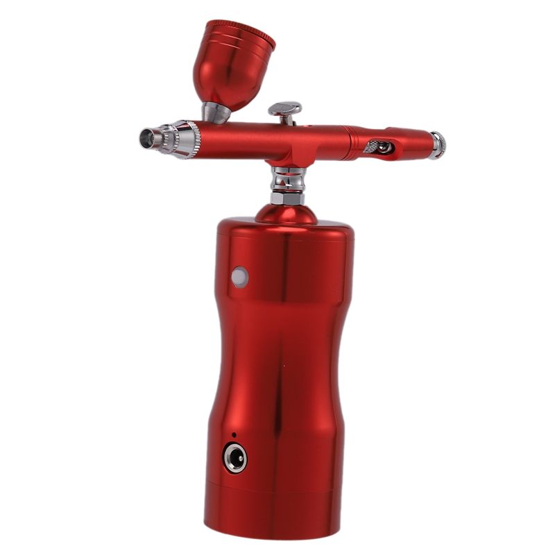 Auto Airbrush Kit Rechargeable Handheld Mini Air Compressor Airbrush with 0.4mm Nozzles, Portable Cordless Airbrush with Low Noise for Makeup, Tattoo, Nail Art