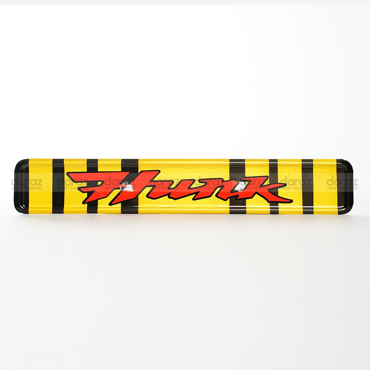 Hunk Front Name Plate For Motorcycle -Red