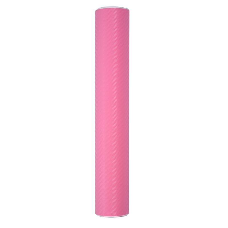 30*200CM  Carbon Fiber Vinyl Wrap Roll Film Sticker Decal Car Home Wallpaper Pink