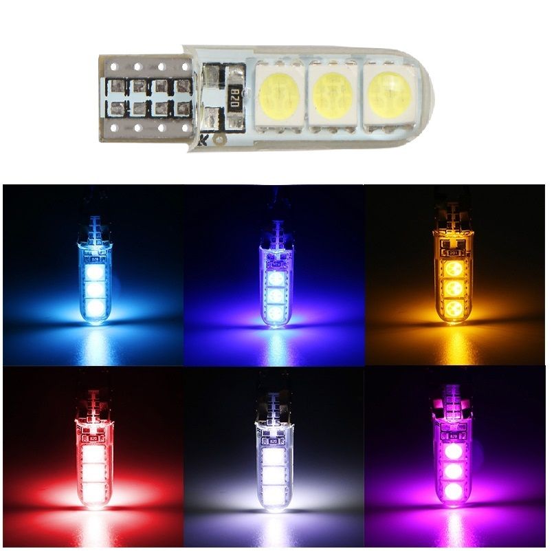 10 W5W 5050 6SMD Led Car Lights Led Bulbs Led Lamp Reading Lights White 12v