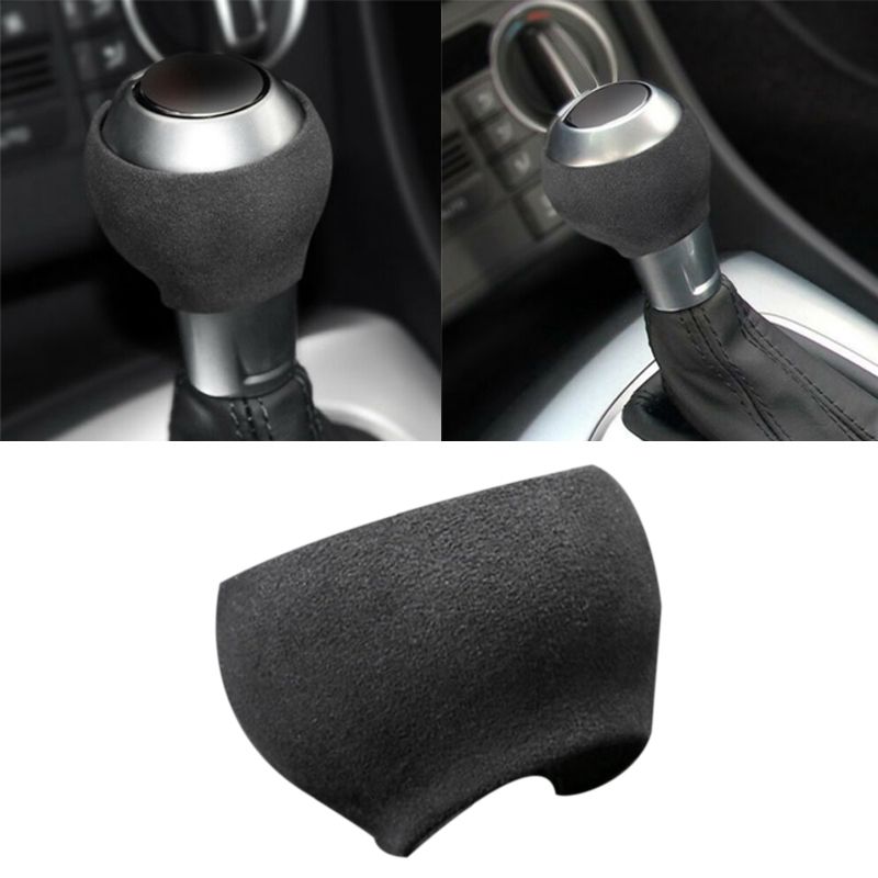 BRADOO-Alcantara Suede Car Gear Shift Knob Cover Gearbox Gear Head Decoration Cover for Audi- A3 Q3 TTRS RS3 RS4 RS5 2013-2020