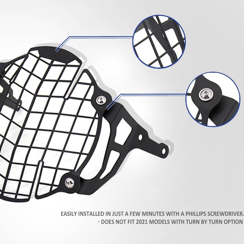 Motorcycle Headlight Guard Grille Grill Cover Protector