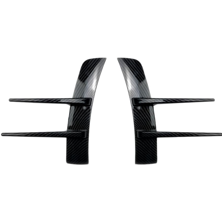 Car Carbon Fiber Front Bumper Spfluider Flank Wind Knife for Mercedes Benz a Class A180 A200 A220 W177 (Carbon Fiber)