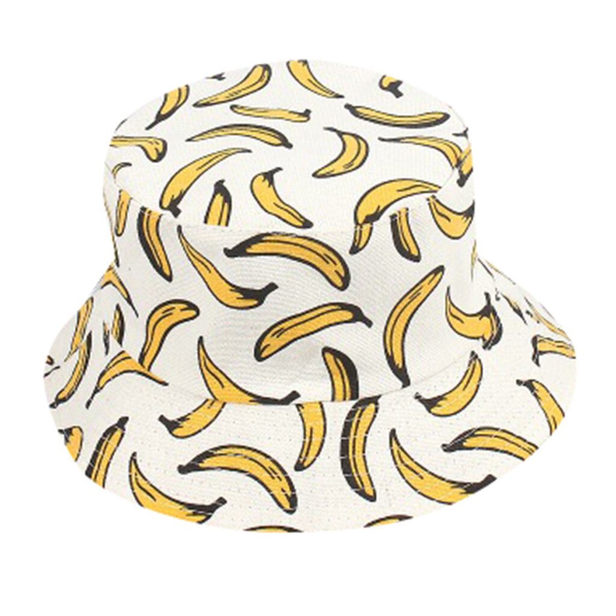 Banana Bucket Hat Hats Street Hip Dancer Cap Sun Beach Bucket 2019 Men Women Cotton Panama Caps Fedoras d5