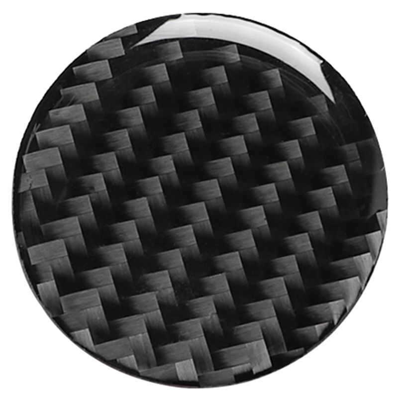 for Audi A4L/A3 Central Control Multimedia Knob Decoration Stickers Carbon Fiber Stickers 2014-2019