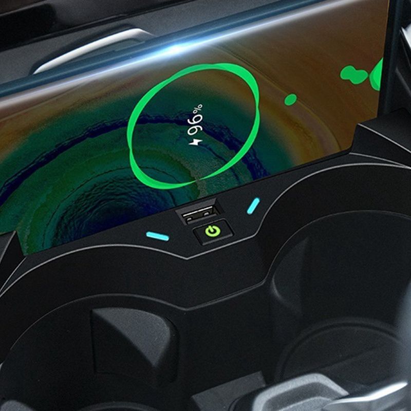 15W Car Wireless Charger Mobile Phone Fast Charging Holder USB Charging Pate for-BMW X1 X2 F39 F48 F49 2016-2021