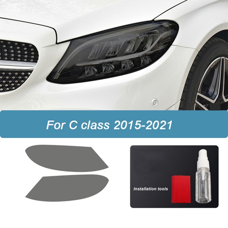 Car Front Headlight Cover TPU Protective Film for Mercedes Benz C Class W205 C63 AMG S205