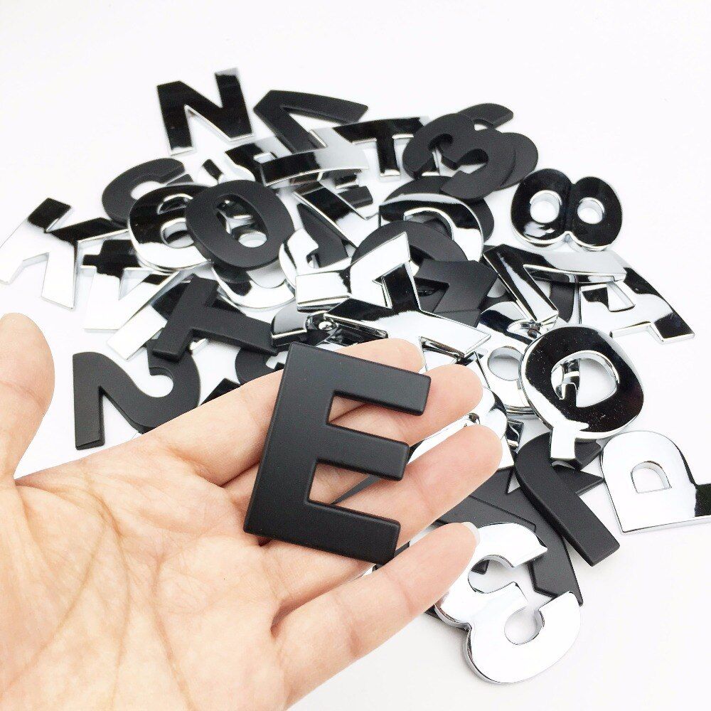 Car Styling O-Z 3D Metal personality Letters Emblem Chrome DIY Car Sticker Badge Automobiles Logo Accessories Motorcycle sticker