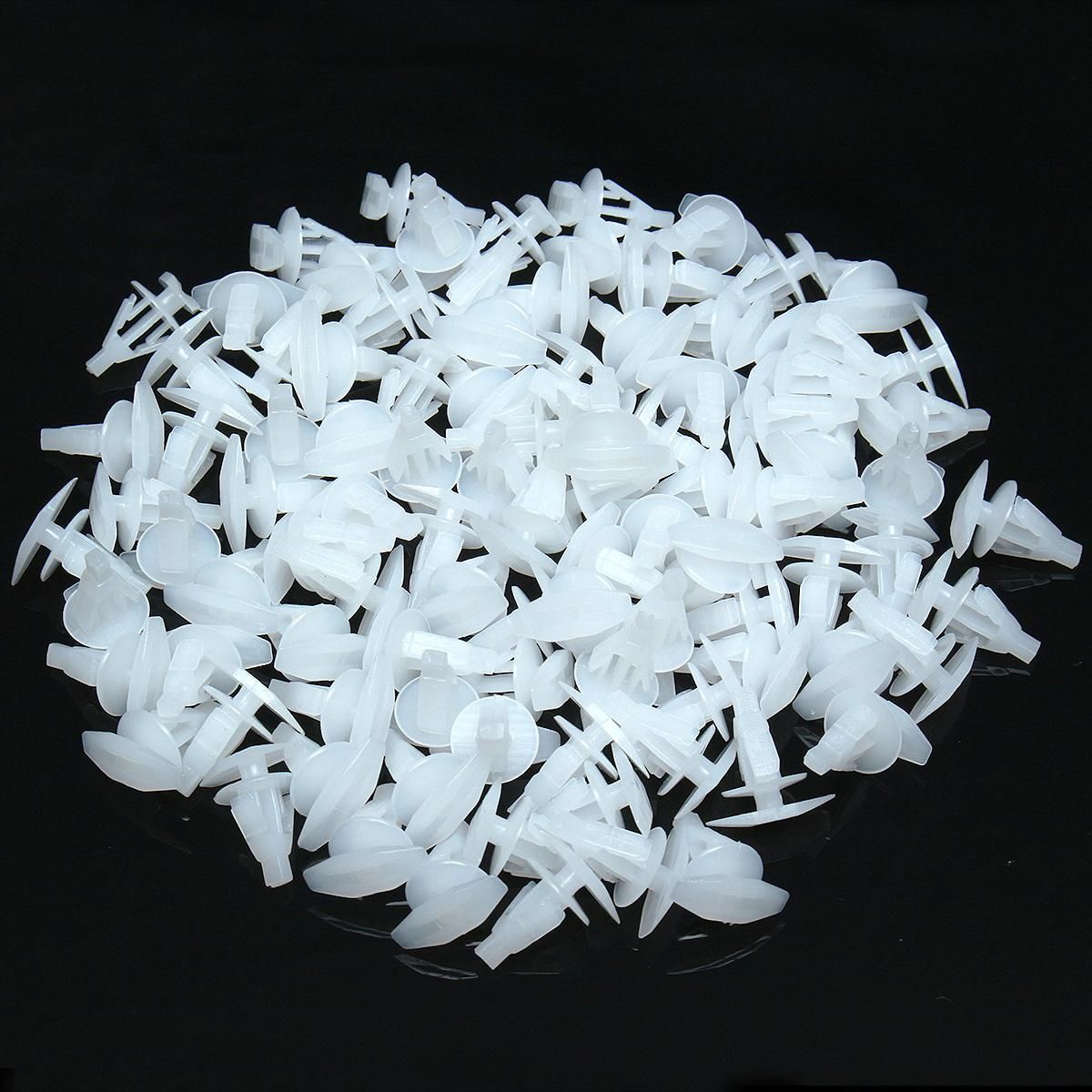 100pcs car clip fasteners weatherstrip retainer For toyota subaru