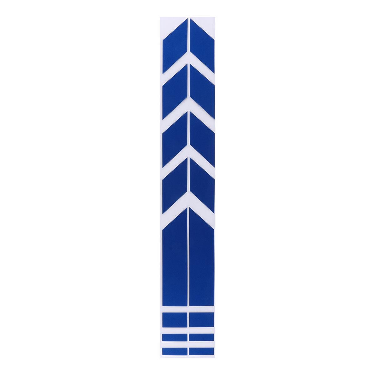 Bike decoration mudguard sticker-Motorcycle Reflective Sticker-Arrow- Blue