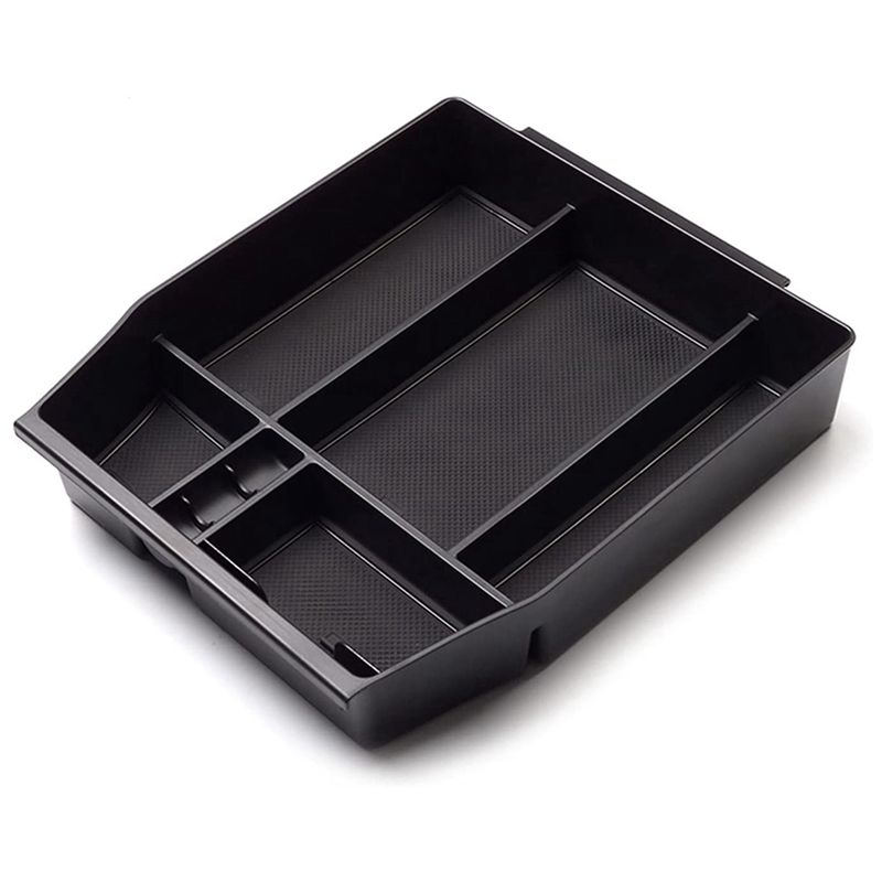 Center Console Organizer Tray for Ford F150 2021 Interior Accessories Armrest Insert Secondary Storage Box