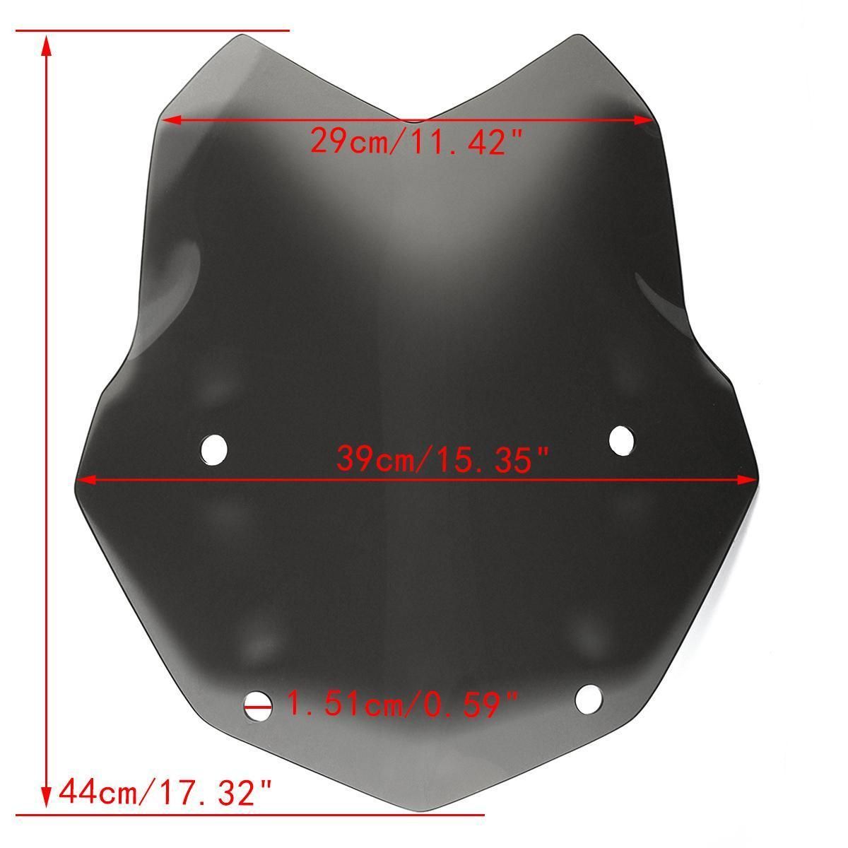 Motorcycle Windshield Windscreen Protector For BMW R1200GS ADV Adventure K50 K51 Color: Black