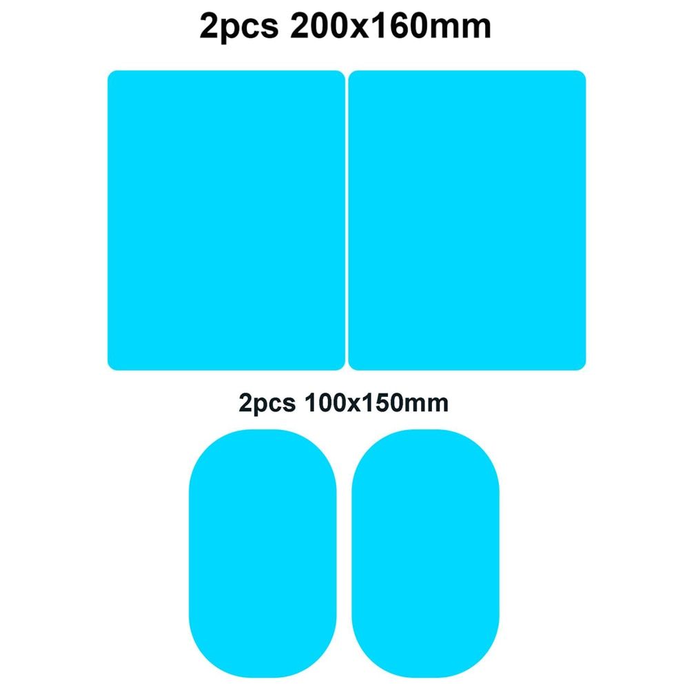 2/4Pcs Car Rainproof Clear Film Rearview Mirror Protective Anti Fog Waterproof Film Auto Sticker