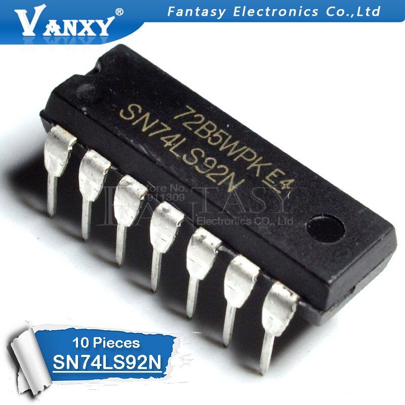 10 পিস H74ls 92p dip14 h74ls 92 ডিপ sn74ls 92n 74ls 92 sn74ls 92 ডিপ-14 এবং ic