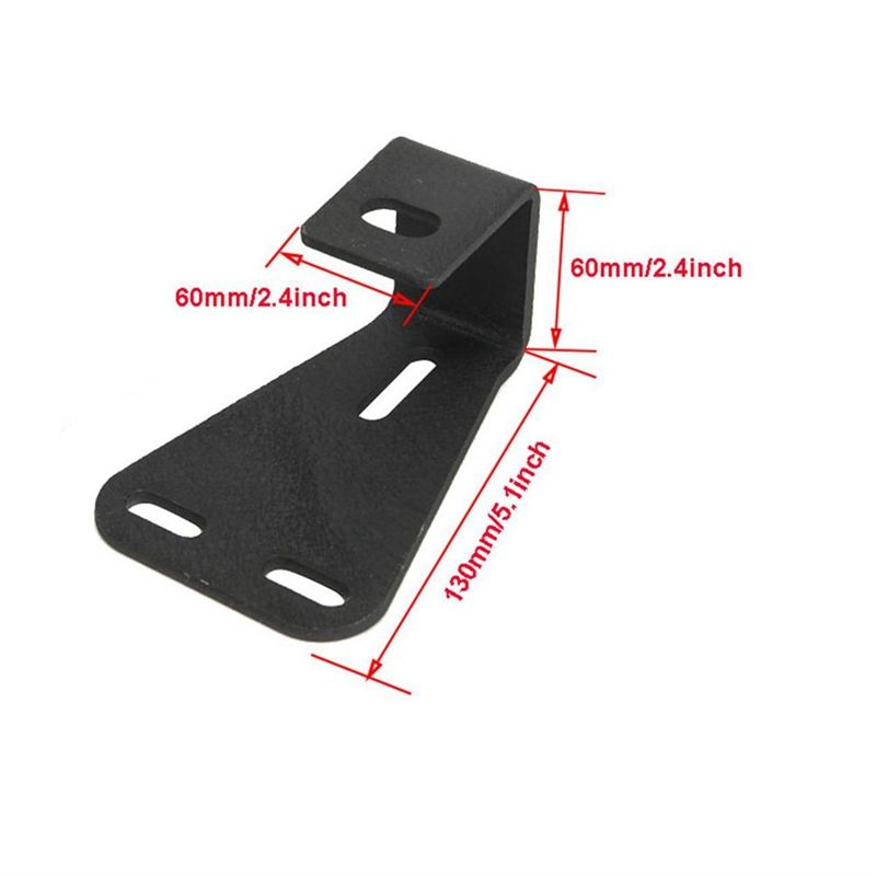 High Lift Jack Mount Hinge Mounting Hood Bracket Hi-Lift Jack for Jeep Wrangler CJ 1944-1986 / YJ 1987-1995 / TJ 1997-2006 (Pair, Black)