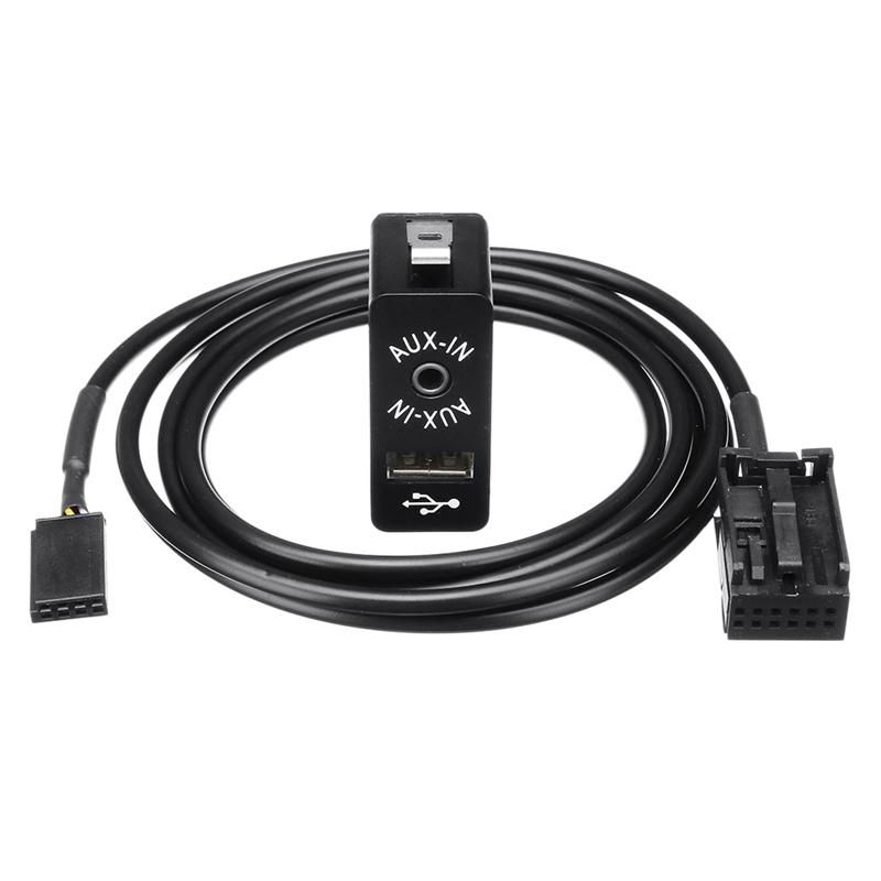 Car Aux Usb Port 12 Pin Bluetooth Interface Switch Panel Music Adapter for Bmw for Mini Cooper E39 E53 X5 Z4 E85 E86 X3 E83