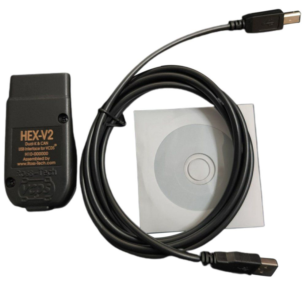 Obd2 Scanner V2 VAGCOM-VAG-COM Latest V21.9 Interface Electric Testers - Black Spanish