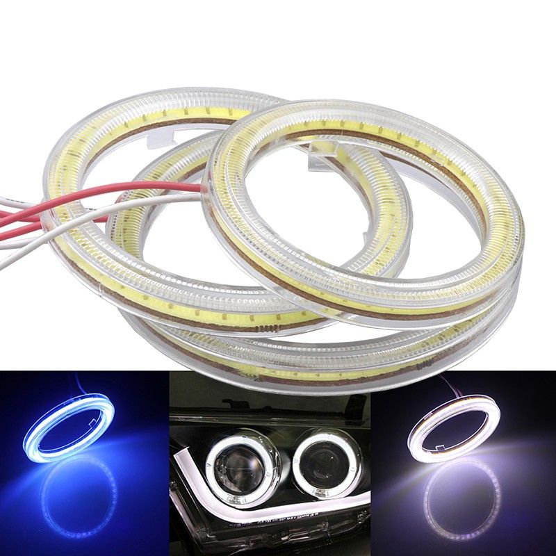 2PCS 60mm/white  car angel eyes automatic halo ring
