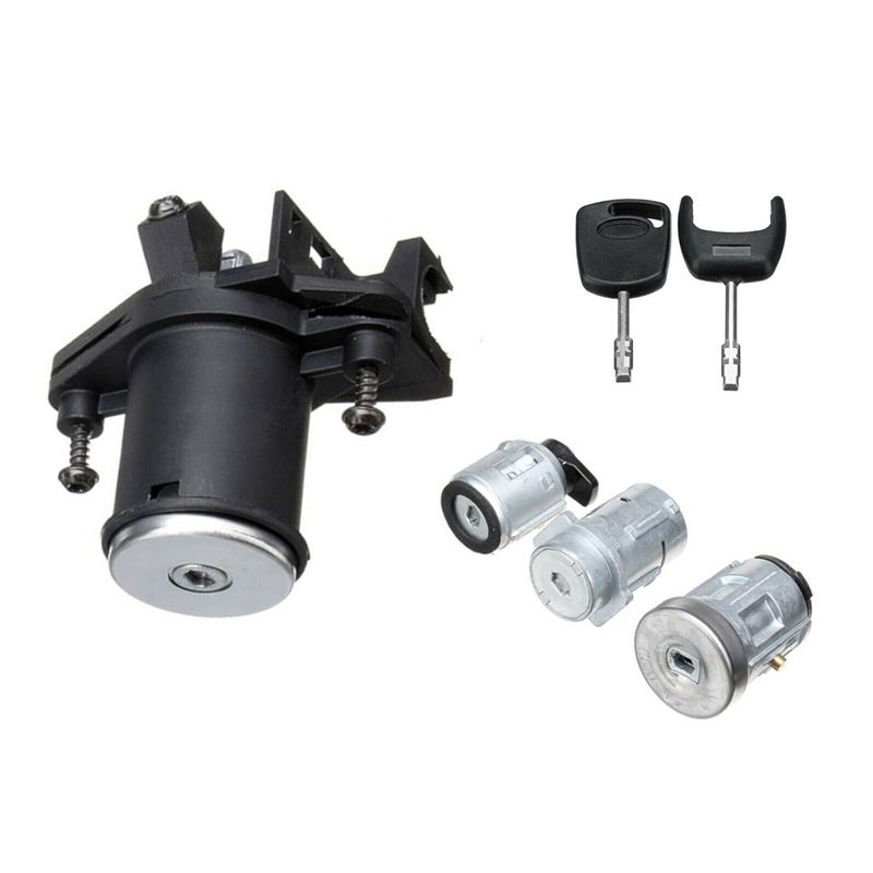 1 Set Lock Door Ignition Barrel with 2 Keys 1479660 for Ford Fiesta MK V Fusion