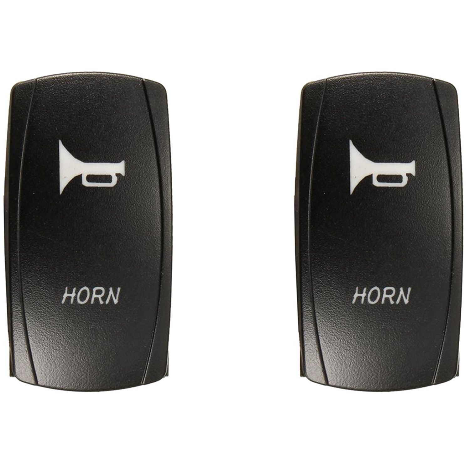 2 Pcs Momentary Car Boat Marine LED Light Horn Bell Laser-Rocker Switch 12V 24V, Red & Green - Red & Green