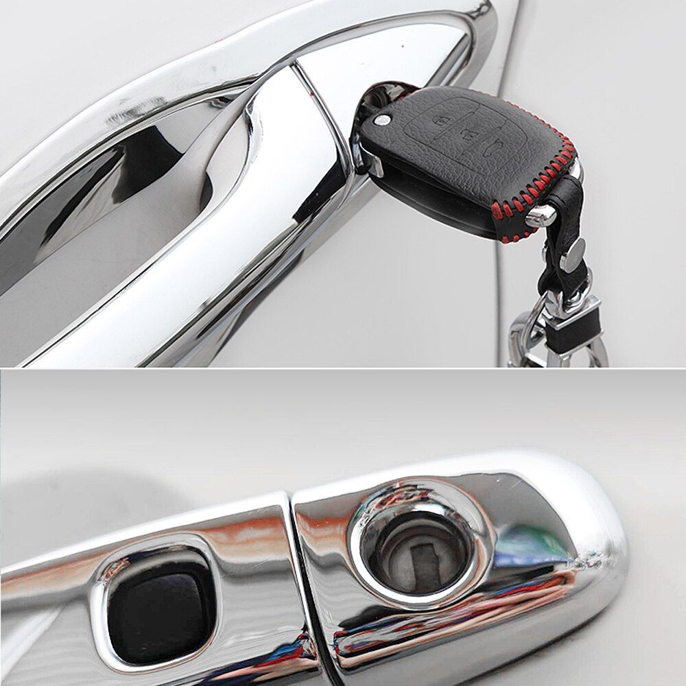 for Toyota Belta XP90 2005~2016 Chrome Exterior Door Handle Cover Car Accessories Stickers Trim Set 2008 2010 2012 2014 2015