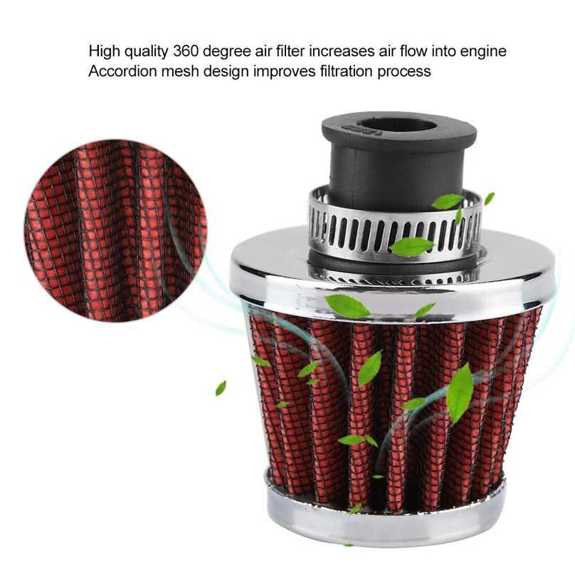 Universal 12mm Car Cold Air Intake Filter Mushroom Head New