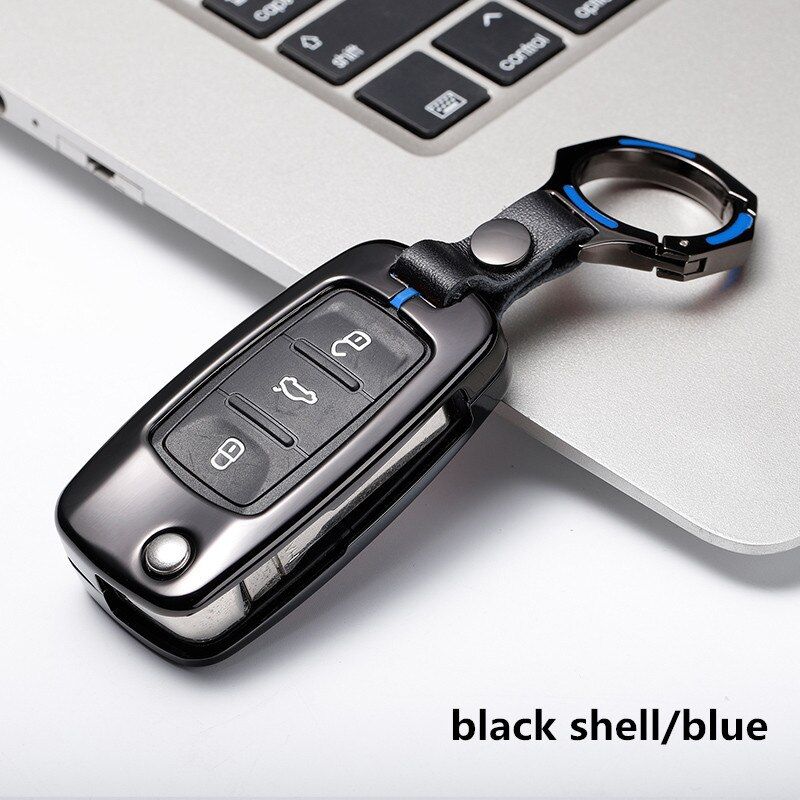 Color Zinc Alloy Car Key Case Cover For VW Golf Bora Jetta POLO GOLF Lavida Passat Tiguan Skoda Octavia A5 Fabia SEAT Ibiza Leon