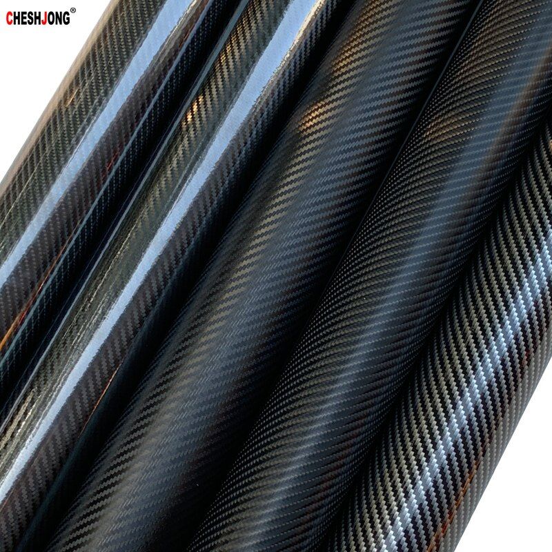 2D 3D 4D 5D 6D Gloss Black Carbon Fibre Car Motorcycle Phone Tankpad Protector Sticker Waterproof  Car Wrap Vinyl Air Release