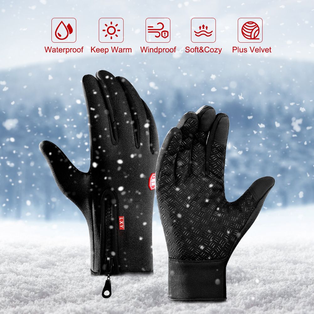 Winter Outdoor Gloves Touch Tip Glove Touch Screen Gloves Bike Gloves Black High Quality