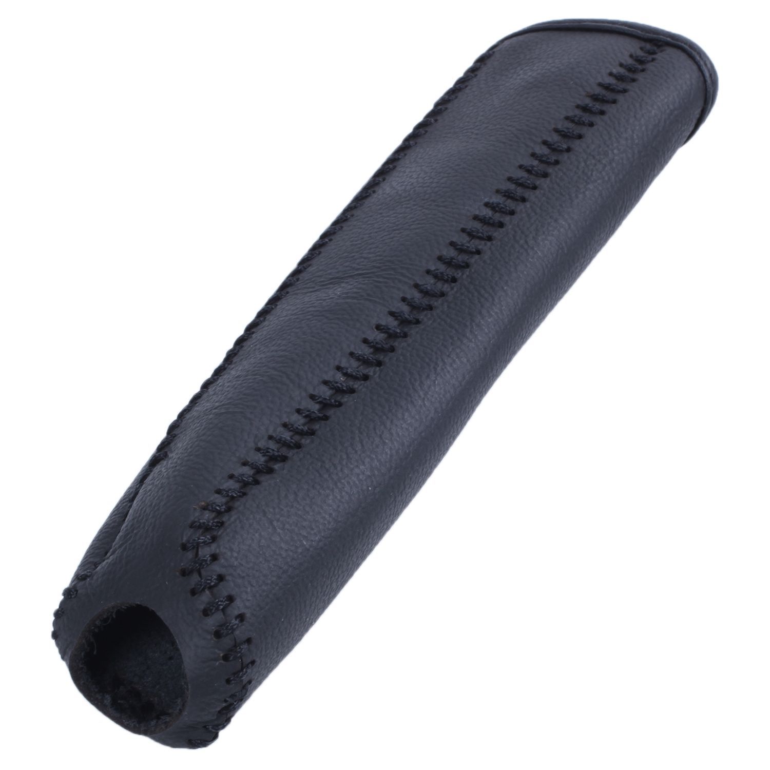 Leather Hand Brake Cover Protective Sleeve For Honda / Accord / Civic 8, Black + black line