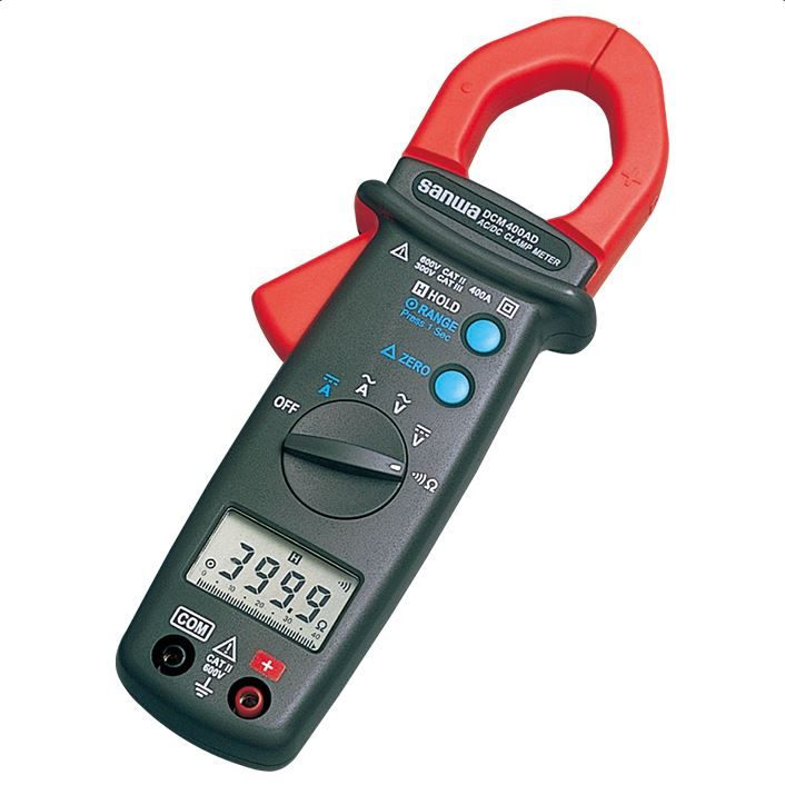 SANWA DCM400AD Digital clamp meter AC/DC 400A 600V Suitable for automotive maintenance & DMM functions