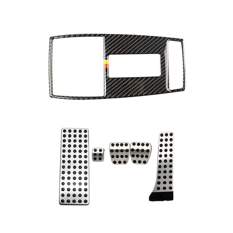 1 Pcs Reading Light Trim & 5 Pcs Car Pedal Cover Accessories with Footrest