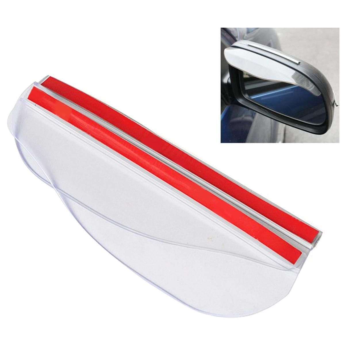 Universal Car Rearview Mirror Water Guard Rainproof Cover Eyebrow Visor Shade Shield - 2PCS