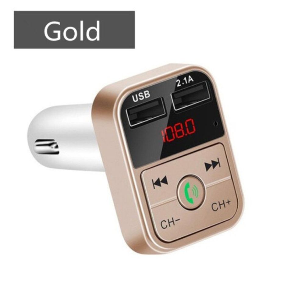 1 pcs Car Bluetooth-compatible 5.0 FM Transmitter Wireless Adapter Mic Audio Receiver Auto MP3 Player 2.1A Dual USB Fast Charger Car Accessories with nice material