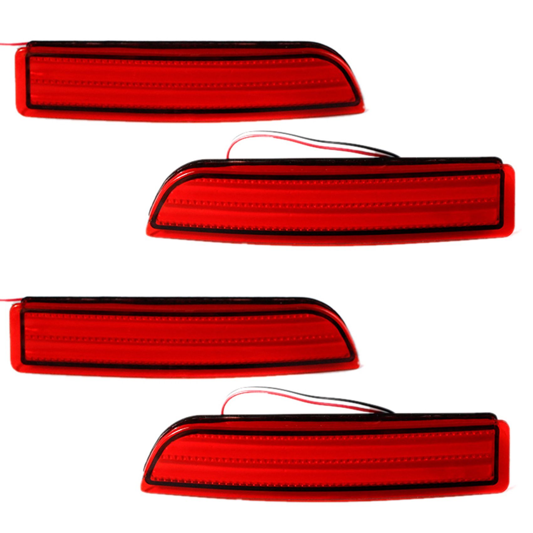 4X Car LED Tail Light Parking Brake Rear Bumper Reflector Lamp for Toyota Avensis/Alphard Mki/Rav4