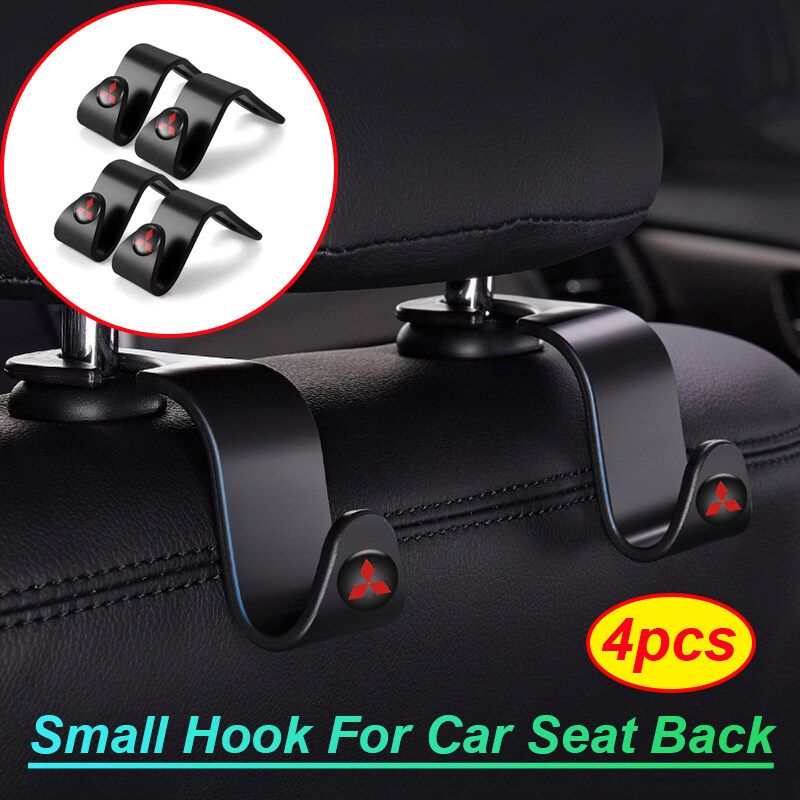4 pieces/set Car seat back hook in-car organizer for ASX EVO Lancer Montero Mirage L300 Outlander Pajero G4