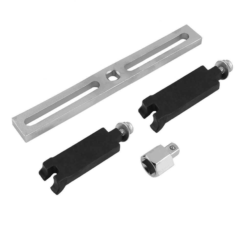 HA Adjustable Fuel Pump Dismounting Lid Tank Cover Remove Spanner Wrench Tool-Black +silver