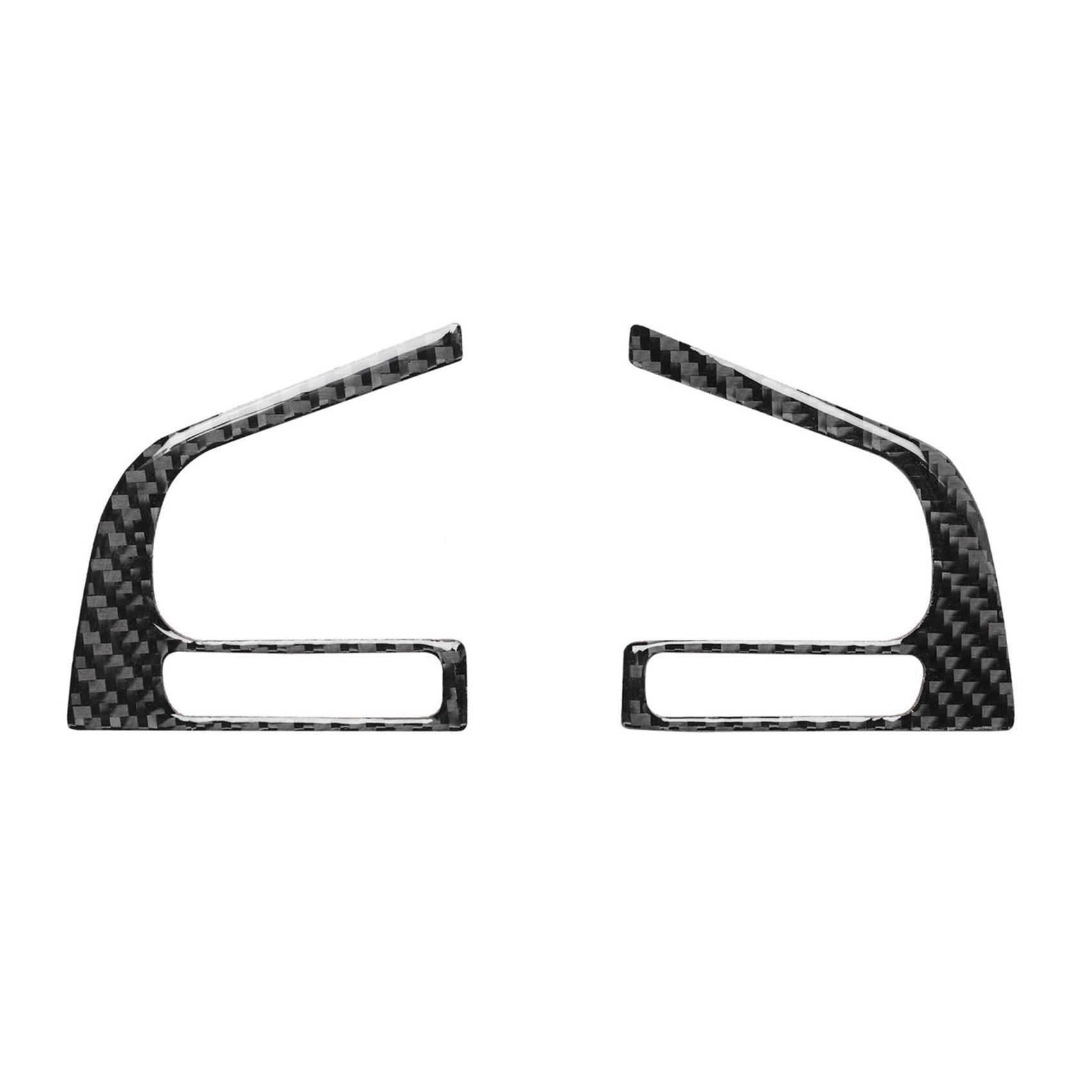 Carbon Fiber Interior Steering Wheel Button Cover Trim for Subaru Forester 16-18