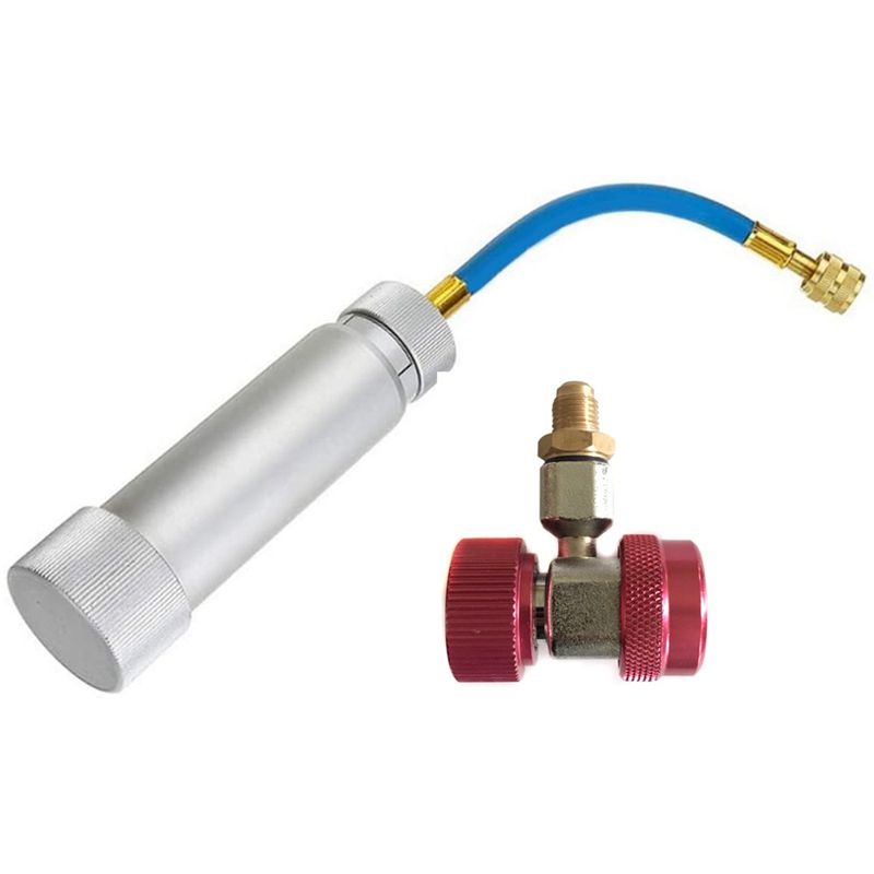 / Dye Injector R12 R134A R410A Hand Turn Pump er 1/4 Oz - 2 Oz ( 7.5Ml - 60Ml ) 1