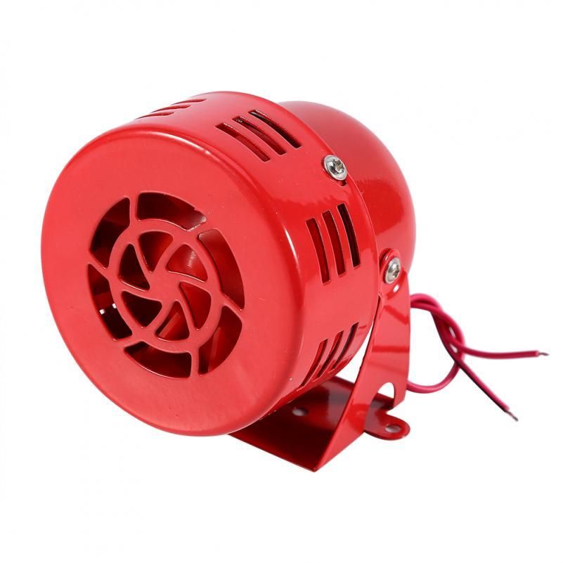 outo 12V Loud 110dB Air Raid Alarm Siren Electric Car Truck SUV Motorcycle Driven Horn Comp t Red