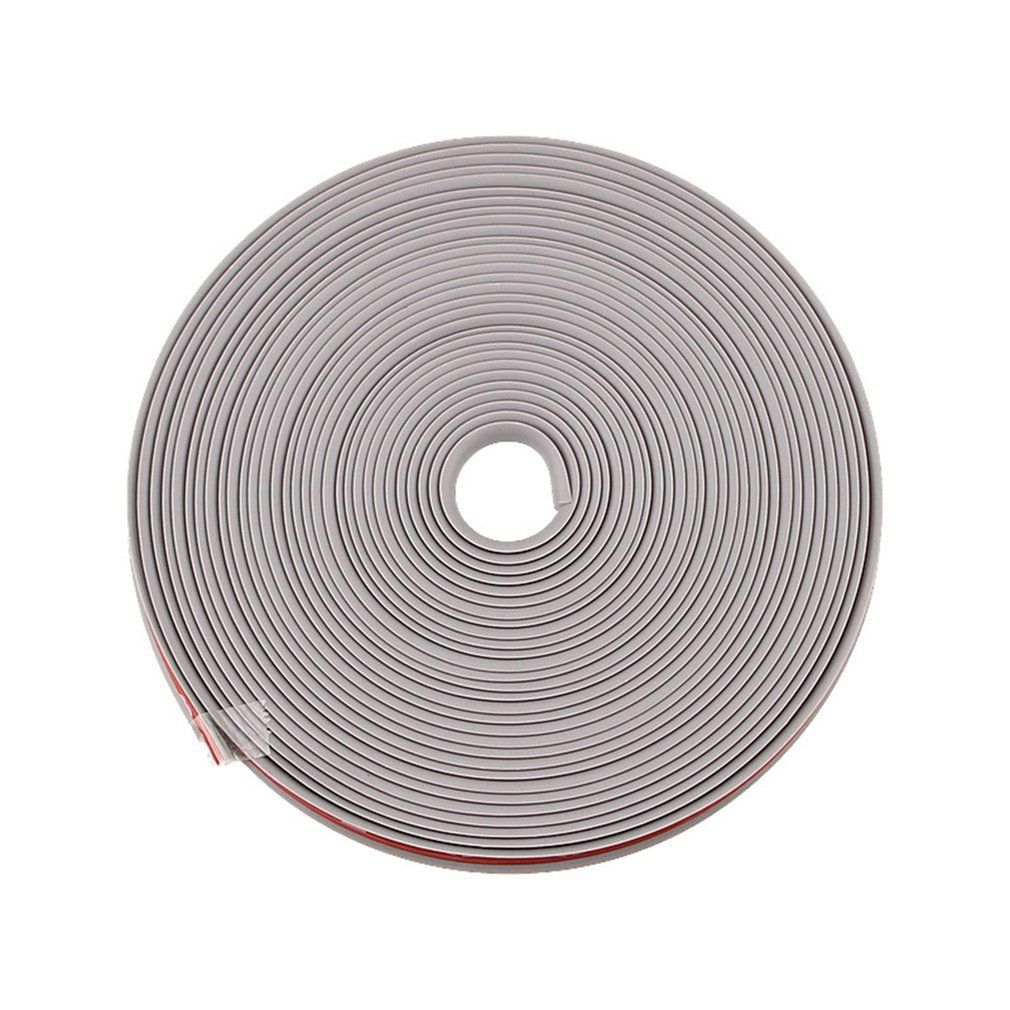 8M Wheel Decoration Belt Tire Protection Anti-Collision Ring Rim Belt Belt Gray 8M