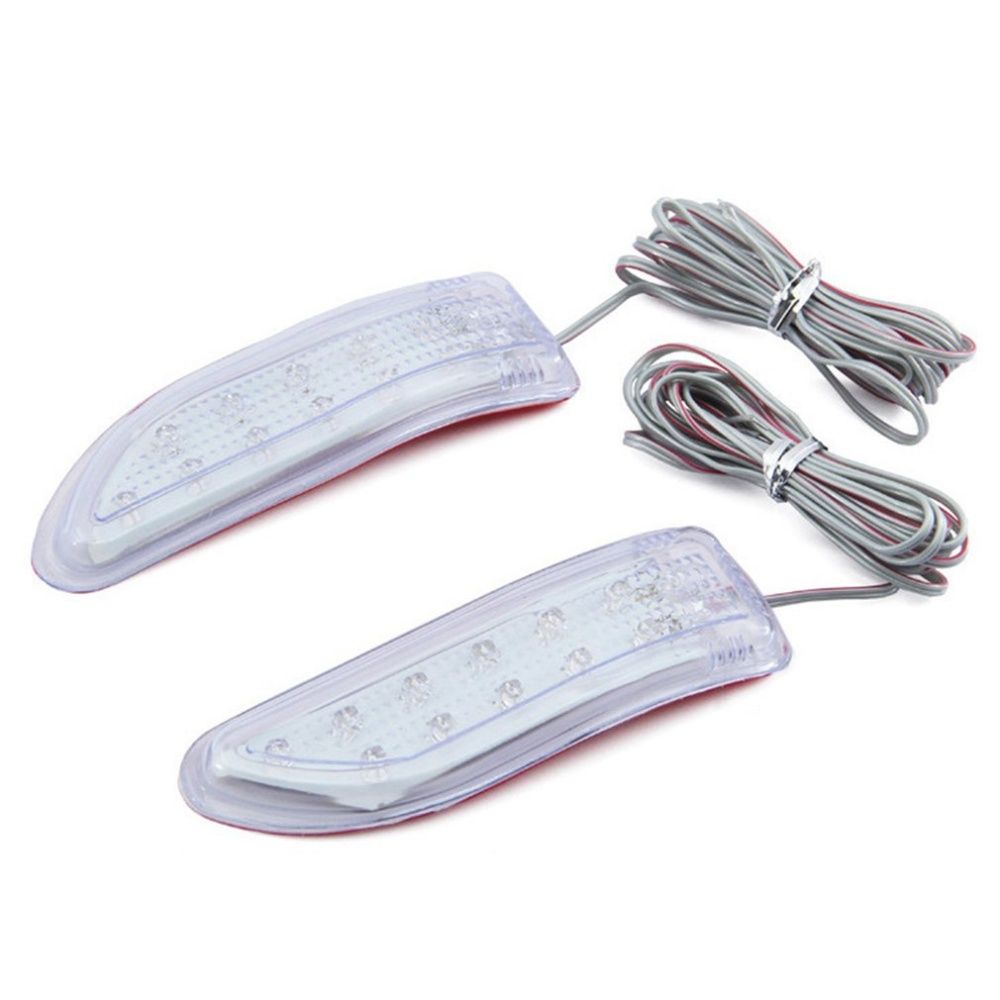 2Pcs Universal Car Auto Rear View Mirror Light 13 Led Turn Signals Lamps Dc12V Yellow